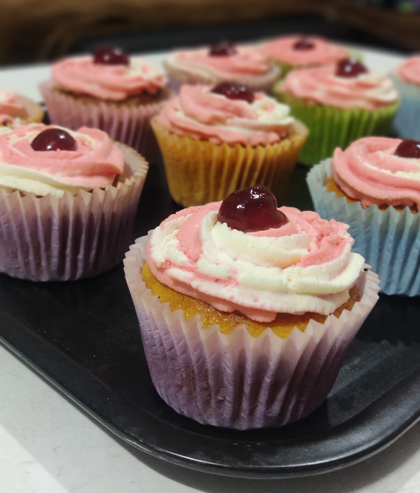 Vanilla Cherry Cupcake - Image 2